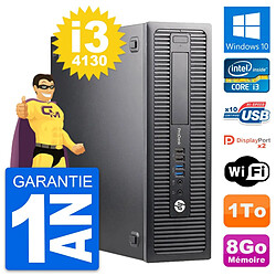 PC HP ProDesk 600 G1 SFF Intel i3-4130 RAM 8Go Disque Dur 1To Windows 10 Wifi - Reconditionné