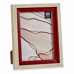 Gift Decor Cadre photo 17 x 2 x 21,8 cm Verre Rouge Bois Marron Plastique (6 Unités)