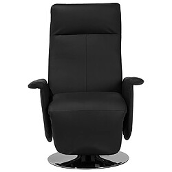 Acheter Beliani Fauteuil Cuir PU Noir PRIME