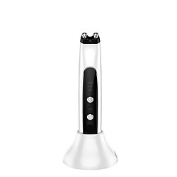 Chrono Instrument de beauté RF à micro-courant, élimine les cernes, élimine les poches sous les yeux, vibration à haute fréquence, RF, EMS, masseur, chargement USB(Blanc)