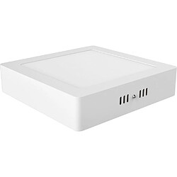 Inspired Carré monté en surface 8 pouces 18W blanc pur 6400K, 1500lm, cadre blanc, Inc. Driver