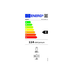 Réfrigérateur 1 porte 60cm 331l blanc - BFL7610EW - BRANDT