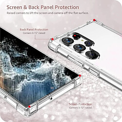 Coque antichoc pour Samsung Galaxy S22 Ultra (6,8") et 2 Verres Trempé Film Protection Ecran Little Boutik®