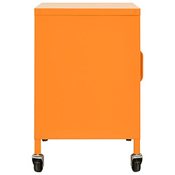 Avis vidaXL Armoire de rangement Orange 60x35x56 cm Acier