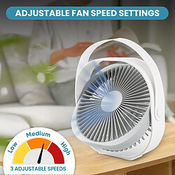 USB Desk Fan Small Portable Silent Personal Desk Table Fan pas cher