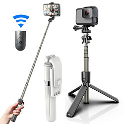 Avis 3in1 360 ° Rotation 33.9 ""L03 extensible trépied Selfie bâton avec télécommande pour GOPRO Action caméra iPhone Android vlog photographie