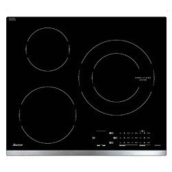 Table de cuisson à induction 60cm 3 feux 7200w noir - spi4360x - SAUTER