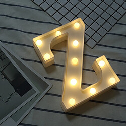 Wewoo Guirlande Lumière anglaise décorative de lettre de Z de de l'alphabet, sèche chaude de vacances de LED