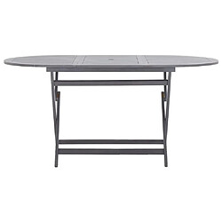 Acheter Maison Chic Mobilier à dîner 9 pcs de jardin - Ensemble table et chaises d'extérieur - Salon/Mobilier de jardin classique Bois d'acacia massif Gris -MN50088