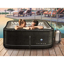 Acheter NetSpa Spa gonflable caiman carré noir - 4 places