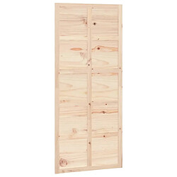 vidaXL Porte de grange 90x1,8x214 cm Bois massif de pin