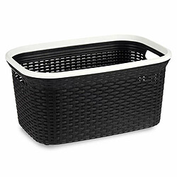 Kipit Panier à linge Blanc Plastique 36 L 36 x 25,5 x 53 cm (12 Unités)