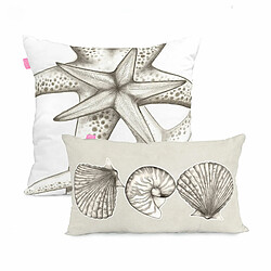 Happy Friday Set de housses de coussin HappyFriday Coral reef Multicouleur 2 Pièces