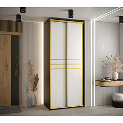 Abiks Meble Armoire Davos 10 À Portes Coulissantes 235,2/120/45 2 Portes