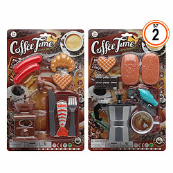 BigBuy Fun Ensemble d'aliments pour dînette Coffe time Cuisinière jouet