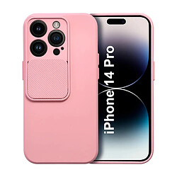 Coque Cam Slide couleur Rose Pour iPhone 14 Pro Little Boutik©