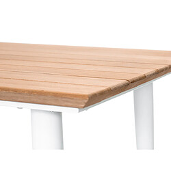 Avis Table de jardin rectangulaire en bois teck Maldives - 4 places - Jardiline