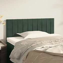 Maison Chic Tête de lit moderne pour chambre - Décoration de lit Vert foncé 80x5x78/88 cm Velours -MN13913