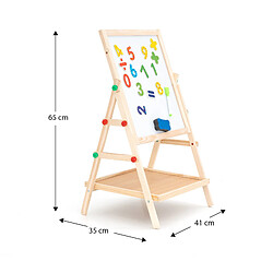 Acheter Tableau Aimanté et Tableau à Craie 2 en 1 Montessori Robincool Harvard 41x35x65 cm Bois Écologique et Accesoires Inclus