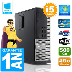 PC DELL 990 SFF Core I5-2400 Ram 4Go Disque 500 Go Wifi W7 - Occasion