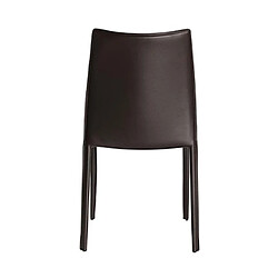 Avis Mes Lot de 4 chaises repas coloris marron - KIMY