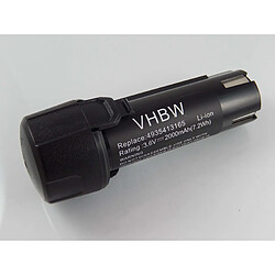 vhbw Li-Ion Batterie 2000mAh (3.6V) pour outils AEG 413184 comme 4935413165, 4932352969.