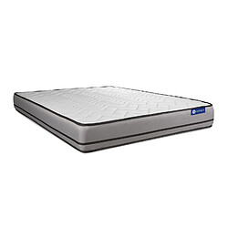 Avis ACTISOM Pack prêt à dormir matelas ACTIFLEX NIGHT 180x200 RESSORTS ENSACHES 3zones confort + sommier KIT gris + 2 oreillers +couette