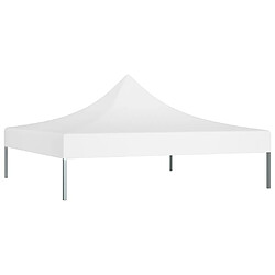 vidaXL Toit de tente de réception 2x2 m Blanc 270 g/m²