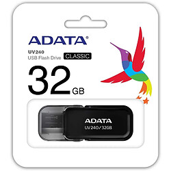 Adata - Memory Stick UV240 (AUV240-32G-RBK) - Clé USB 2.0, 32 Go - Noir