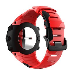 Bracelet en silicone camouflage rouge pour votre Suunto Core