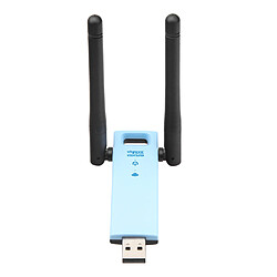 Acheter WD-R603U 300 Mbps sans fil Range Extender USB WiFi Répéteur Amplificateur de Signal Amplificateur Double Antennes Bleu avec Noir1502