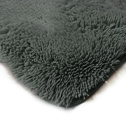 Avis Thedecofactory NEO YOGA - Tapis lavable à base fine et souple extra doux gris foncé 80x180