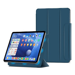 Etui en PU léger, avec support à trois volets, fermoir magnétique bleu foncé pour votre Xiaomi Pad 5/Pad 5 Pro