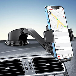 Avis Support Voiture Smartphone Tableau de Bord Pare-Brise Rotatif à 360° XO Noir