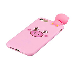 Coque en TPU Décor de poupée 3D souple porc pour votre Apple iPhone SE (2nd Generation)/8/7