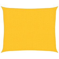 vidaXL Voile d'ombrage 160 g/m² Jaune 2,5x3 m PEHD