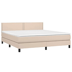 Avis Sommier à lattes LED,Cadre à lattes de lit avec matelas pour Adulte Cappuccino 160x200 cm -MN62963