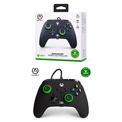 Power A Manette Xbox One X-S + PC Edition Officielle Green Hint- Edition MICROSOFT filaire 3M