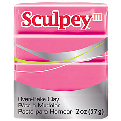 Polyform S302 1142 Argile polymère Sculpey III 56 GR Candy Pink, 6 x 5 cm