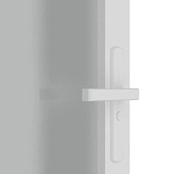 Acheter vidaXL Porte intérieure 93x201,5 cm Blanc Verre mat et aluminium