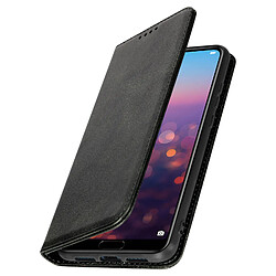 Avizar Etui Huawei P20 Housse Cuir Portefeuille Fonction Support - Noir