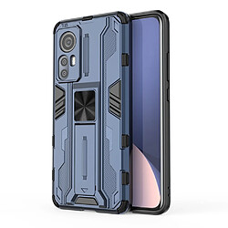 Coque en TPU antichoc avec béquille bleu pour Xiaomi 12