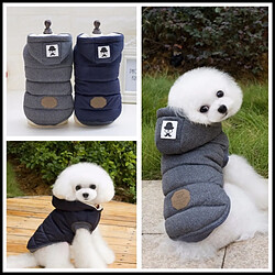 Avis Wewoo Manteau d'hiver matelassé veste en coton super chaud et doux pour chien de compagnietaille M Gris