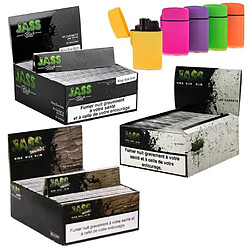 Mix3Deal Box Jass Slim + Jass Black + Jass Brown + 5 Briquets Tempête