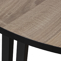 Avis Jeu de 2 tables Alexandra House Living Marron Noir Bois