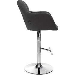 Avis Non Tabouret de bar Natoma tissu chromé