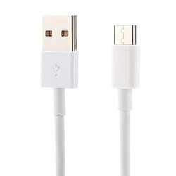 Wewoo Câble blanc pour Samsung Galaxy S8 et S8 + / LG G6 / Huawei P10 P10 Plus / Xiaomi Mi 6 Max 2 autres Smartphones de chargement de synchronisation de données USB-C / Type-C de 1 m,