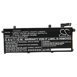 vhbw Batterie remplacement pour Lenovo 5B10W13906, L18C3P73, L18L3P73, L18M3P73 pour ordinateur portable Notebook (4250mAh, 11.52V, Li-polymère)