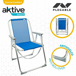 Acheter Chaise Pliante Aktive Gomera Bleu 44 x 76 x 45 cm (4 Unités)