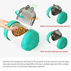 Acheter Universal Chien chat bol d'élevage lent jouet conteneur de nourriture pour animaux de compagnie distributeur jouet pliable interactif boîte de traitement réglable sans électronique | jouets pour chat